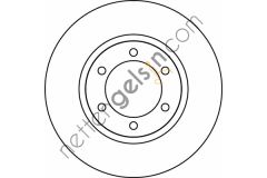 FERODO DDF1594C FREN DİSKİ JP TOYOTA LAND CRUISER (KDJ12_, GRJ12_) 4351260151 TOYOTA