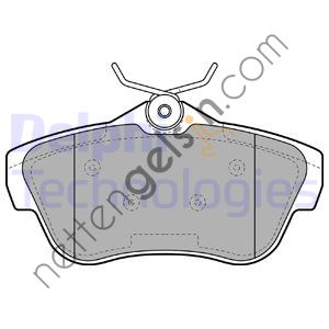 DELPHI LP2071 ARKA FREN BALATASI EXPERT III JUMPY III SCUDO III 2,0 16V,1,6HDI 90, 2,0HDI 16V (01 / 2007 )  PEUGEOT-CITROEN BİNEK FREN BALATASI