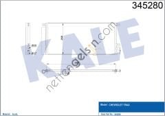 KALE 345280 KLIMA RADYATORU OPEL MOKKA A14NET B14NET   CHEVROLET BİNEK KLİMA RADYATÖRÜ