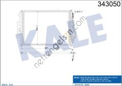 KALE 343050 KLIMA RADYATORU S-CLASS W221 05>13 C216 06>13  MERCEDES BİNEK KLİMA RADYATÖRÜ