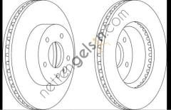 FERODO DDF1625 ON FREN DISKI HAVALI CAPTIVA ANTARA 96625948 (BOSCH 0986479267 EŞDEĞERİ) OPEL BİNEK FREN DISKI ON