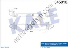 KALE 345010 TURBOSARJ RADYATORU W204 09>14 S204 09>14 C204 11> W212 09>15 C207 09>16 R172 11>  MERCEDES BİNEK TURBO RADYATÖRÜ