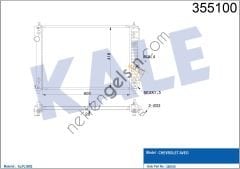 KALE 355100 MOTOR SU RADYATORU (OTOMATIK) AVEO KALOS T255 1,4 16V  CHEVROLET BİNEK MOTOR SU RADYATORU