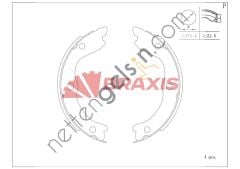 BRAXIS AC0201 EL FREN BALATASI X-TRAIL 01 > 13 INTERSTAR 02 >  NISSAN BİNEK FREN BALATASI