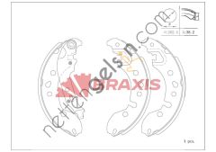 BRAXIS AC0209 KAMPANA BALATA CLIO II 1.5DCI 05> SYMBOL 98> TWINGO II 07> / FORTWO FORFOUR 14>  RENAULT BİNEK FREN BALATASI