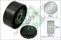INA 532046810 ALTERNATOR GERGI RULMANI A4 A5 A6 Q5 AMAROK TIGUAN MULTIVAN V TRANSPORTER V 2.0TDI / 2.0 BITDI 07>  VW-AUDI-SEAT-SKODA BİNEK V KAYIŞ GERGİ RULMANI