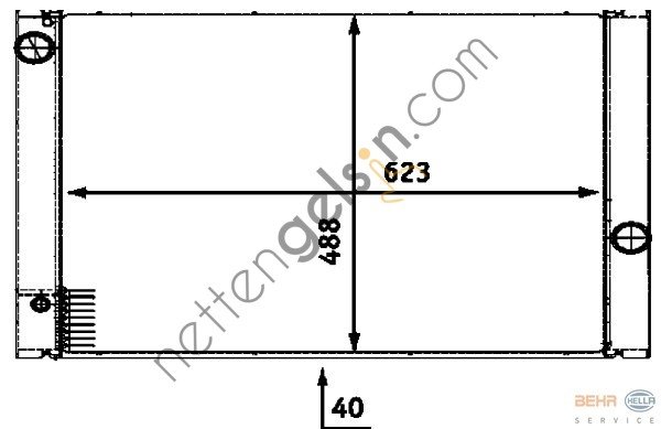 BEHR CR511000P RADYATÖR E-60&sol;61&sol;63&sol;64&sol;65&sol;66 OTOM N 62(CR511000P) 17117507972 BMW