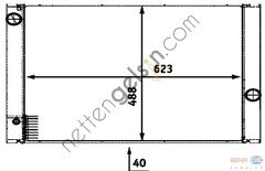 BEHR CR511000P RADYATÖR E-60/61/63/64/65/66 OTOM N 62(CR511000P) 17117507972 BMW