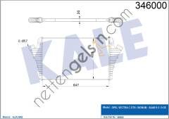 KALE 346000 INTERCOOLER VECTRA C-SIGNUM 650x397.4x20  OPEL BİNEK TURBO RADYATÖRÜ