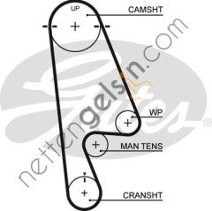 GATES GT:5480XS KAYIŞ TRİGER JP ACCORD 98-02 112RP240H HONDA