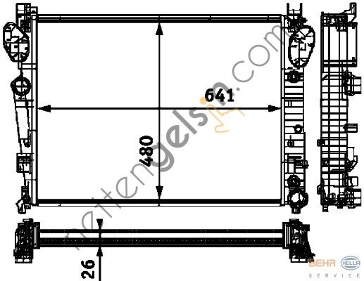 BEHR CR304000P RADYATÖR 220 (CR304000P) A2205002403 MERCEDES