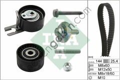 INA 530023910 EKSANTRIK GERGI KITI (144x254) P107-206-207-307-BIPPER-C2-C3-NEMO 1.4HDI-FIESTA V-FUSION 1.4TDCI 02-  PEUGEOT-CITROEN BİNEK TRİGER SETİ