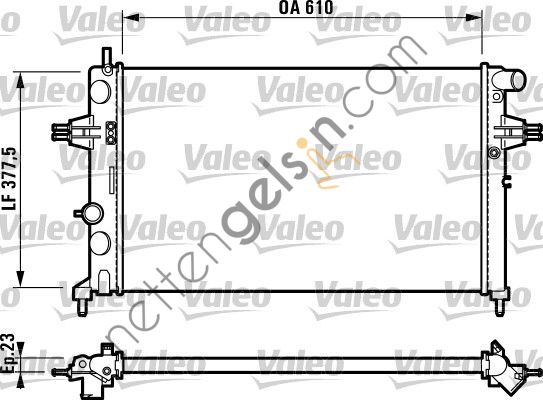 VALEO 732729 MOTOR RADYATOR ASTRA G ZAFIRA 1,4 / 1,6 / 1,8 / 2,0 / 2,2 16V 98 05 (KLIMALI KLIMASIZ MEKANIK)  OPEL BİNEK MOTOR SU RADYATORU