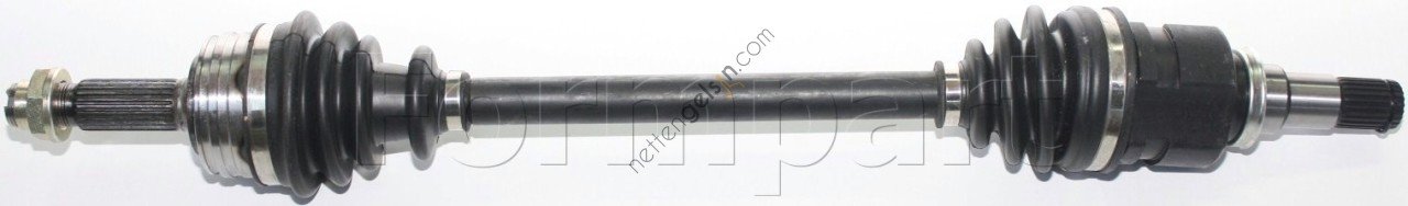 FORMPART 13380005/S AKS SOL KOMPLE (DIS FREZE: 24, IC FREZE:23, UZUNLUK:650MM) P107 C1 1KR 1,0CC  PEUGEOT-CITROEN BİNEK AKS MİLİ