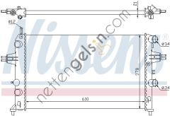 NISSENS 63091 RADYATÖR OPEL ASTRA G X12XE-Z12XE-Z14XEP 1300195 OPEL