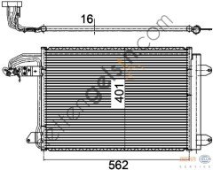 BEHR AC324000P KLİMA RADYATÖRÜ VW GOLFV,CADDYIII,TOU (AC324000P) 1K0820411AH VW