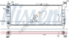 NISSENS 632921 RADYATÖR OPEL CORSA B/TIGRA A 1.4-1.6 KLİMALI OTOM 1300153 OPEL