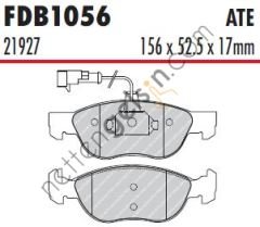 FERODO FDB1056 ON FREN BALATASI MAREA 1,6 1,9 TD 96> MAREA WEEKEND 1,6 I 1,8 I 1,9 TD 96>BRAVA 1,9 D / TD 96>FISLI 77362090 (BOSCH 0986TB2282 EŞDEĞERİ) FIAT BİNEK FREN BALATASI (ÖN)