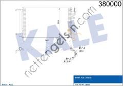 KALE 380000 KLIMA RADYATORU KIA CERATO 1.5 CRDI 2004> (580×365×16)  KIA BİNEK KLİMA RADYATÖRÜ