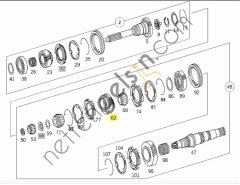 EURORICAMB 60532523 4.VİTES DİŞLİSİ G-240/260 Y.MODEL 36 DİŞ > A9452629517 MERCEDES