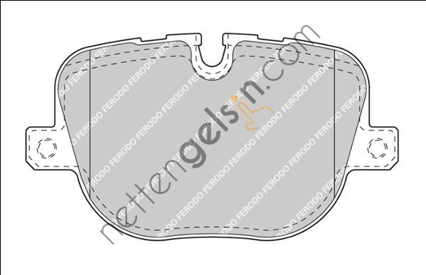 FERODO FDB4106 FREN BALATASI ARKA RANGE ROVER 10-12 4.4 V8D RANGE ROVER SPORT 10-13 5.0 V8 PETROL  LAND ROVER BİNEK FREN BALATASI