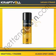 KRAFTVOLL 17042006 SILIKON YAGLAYICI SPREY 400ML.(ARAÇLARIN İÇ VE DIŞ MEKANLARINDA YER ALAN METAL, LASTİK, PLASTİK, KAUÇUK AKSAMLARIN BAKIMI VE KORUMASINI SAĞLAR)  YAĞ & ANTİFİRİZ BİNEK ! GRES YAGI
