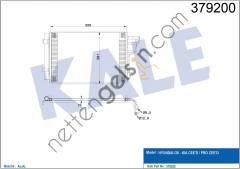 KALE 379200 KLIMA RADYATORU (KONDANSER) KIA CEED PRO CEED 2007-2012 HYUNDAI I30 2007-2012 (587×391×16)  KIA BİNEK KLİMA RADYATÖRÜ
