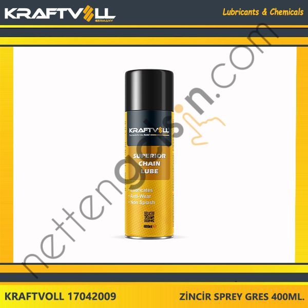 KRAFTVOLL 17042009 ZİNCİR SPREY  YAĞ & ANTİFİRİZ BİNEK ! ZINCIR YAGLAMA SPREYI