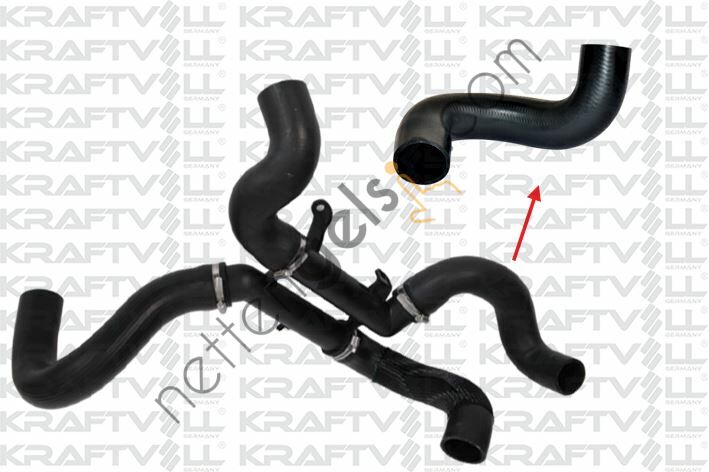 KRAFTVOLL 10031757 TURBO HORTUM C5 III ICIN HAVA DOZORUNE GIREN (407 VE C5 II ICINTURBO SOGUTUCU BORUSUNA GIREN) DV6 (1,6HDI 16V)  PEUGEOT-CITROEN BİNEK TURBO HORTUMU