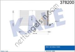 KALE 378200 KLIMA RADYATORU DOBLO 1,3 1,9 JTD / D 01> PUNTO 1.2 99>10  FIAT BİNEK KLİMA RADYATÖRÜ