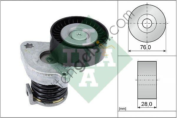 INA 534037010 V KAYIS GERGI KUTUGU MERCEDES W204 A209 C209 S211 W212 R171 SPRINTER 906  MERCEDES BİNEK ALTERNATÖR GERGİ RULMANI