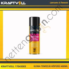 KRAFTVOLL 17043003 KLIMA TEMIZLEME KOPUGU 400ML.  YAĞ & ANTİFİRİZ BİNEK ! TEMIZLEME SPREYI