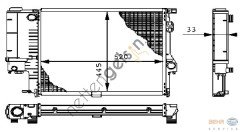BEHR CR243000P RADYATÖR E-39-5.20 ( MEK.K.LI)(CR243000P) 17111740698 BMW