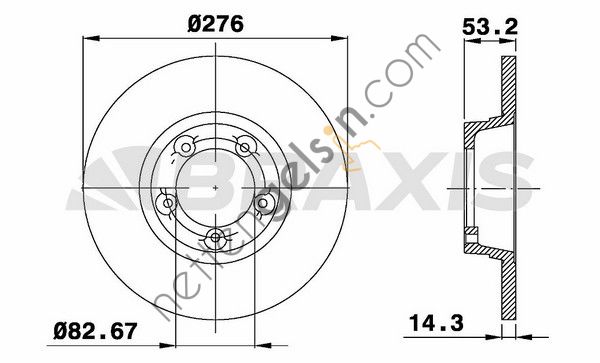 BRAXIS AE0733 ON FREN DISK AYNASI DAF 400 2.5TD 3.5  DAF AĞIR VASITA