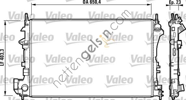 VALEO 732879 MOTOR SU RADYATORU BRAZING VECTRA C SIGNUM Z16XE Z18XE  OPEL BİNEK MOTOR SU RADYATORU