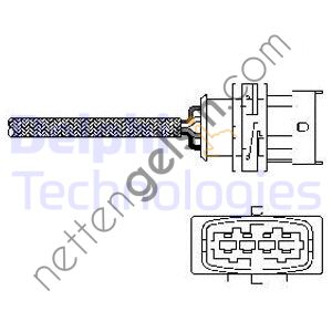 DELPHI ES10789-12B1 OKSIJEN SENSORU (KONUM 1) Z16XEP ASTRA G / H VECTRA C ZAFIRA B  OPEL BİNEK OKSİJEN SENSÖRÜ