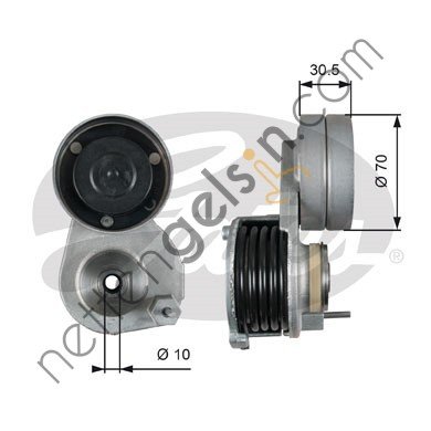 GATES GT:T38664 KAYIŞ GERGİ KASNAĞI KOMPLE DAF XF105 EURO-4-5 1694953 DAF