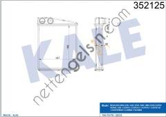 KALE 352125 KALORIFER RADYATORU A-CLASS W169 04>12 B-CLASS W245 05>11 MINI R56 06>13 R55 10>14 R60 10>16  MERCEDES BİNEK KALORİFER RADYATÖRÜ