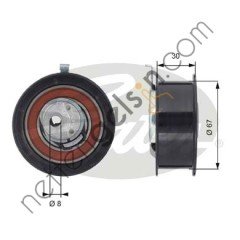 GATES GT:T43069 GERGİ KASNAĞI TRİGER VW 1.9 TDİ 1Y AAZ AFN ABL AVG 028109243F-E VW