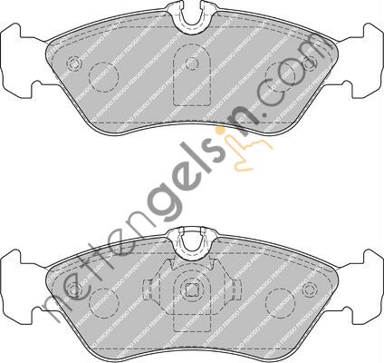 FERODO FVR1876 ARKA FREN BALATASI SPRINTER 901 902 903 904 96>06 LT 28 35 46 96> 0024204020 (BOSCH 0986TB2032 EŞDEĞERİ) MERCEDES BİNEK FREN BALATASI (ARKA)