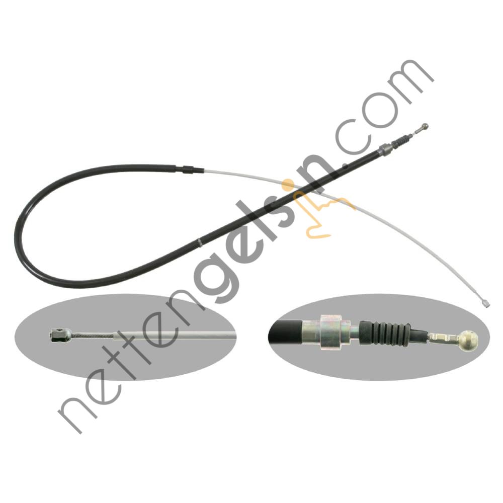 FEBI 22736 EL FREN TELI GOLF IV BORA 99>06 LEON 00>06 TOLEDO 99>04 A3 97>03 1J0609721AC (CAVO IT7002 631 EŞDEĞERİ) VW-AUDI-SEAT-SKODA BİNEK EL FREN HALATI