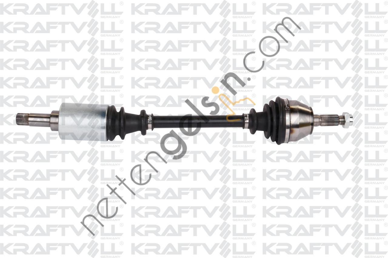 KRAFTVOLL 01010046 AKS ON SOL KOMPLE 106 SAXO DIS FREZE 21. IC FREZE 22. BOY 614MM CONTA CAPI 58.5MM TU1M-TU3JP-TUD5 1.1 1 91>04  PEUGEOT-CITROEN BİNEK AKS MİLİ