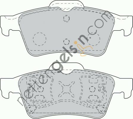 FERODO FDB1540 ARKA FREN BALATASI NISSAN PRIMERA P12 03> 10 LAGUNA II LATITUDE 11>13 2,0 DCI CONNECT 02> FOCUSII FOCUSIII C.MAX 1.6 TDCY 04>  RENAULT BİNEK FREN BALATASI