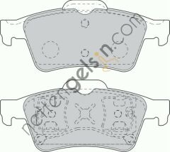 FERODO FDB1540 ARKA FREN BALATASI NISSAN PRIMERA P12 03> 10 LAGUNA II LATITUDE 11>13 2,0 DCI CONNECT 02> FOCUSII FOCUSIII C.MAX 1.6 TDCY 04>  RENAULT BİNEK FREN BALATASI
