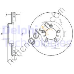 DELPHI BG9127C ON FREN AYNASI SAG PANAMERA 09>16  VW-AUDI-SEAT-SKODA BİNEK FREN DİSKİ
