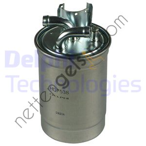 DELPHI HDF538 YAKIT FILTRESI (MAZOT - CAP 88 / UZUNLUK 166 ) PASSAT A4 A6 SUPERB 2,5TDI AFB AKE AKN AYM BAU BCZ BDG BDH BFC 97>08  VW-AUDI-SEAT-SKODA BİNEK YAKIT FİLTRESİ