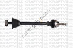 KRAFTVOLL 01010012 AKS ON SOL KANGOO CLIO II 1.2 1.4 1.6 1.5DCI 03> (Uzunluk: 623 mm, Conta CapI: 50 mm, DIferansIyel tarafı 97>11  RENAULT BİNEK AKS MİLİ