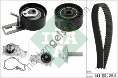 INA 530057830 TRIGER SETI+DEVIRDAIM SU POMPASI C5 III C4 II DS4 P208 P308 P3008 P5008 P2008 PARTNER TEPE BERLINGO III C3 III DS3 DS5 P301 C ELYSEE 1,6HDI 8V E5 (141 DIS KAYIS) COURIER B MAX C MAX FIESTA 1,6TDCI  FORD BİNEK TRİGER SETİ