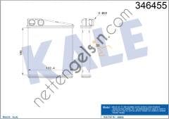 KALE 346455 KALORIFER RADYATORU A3 LEON TOLEDO OCTAVIA CADDY 1,6 / 1,8 / 2,0 / 2,0TDI 03>  VW-AUDI-SEAT-SKODA BİNEK KALORİFER RADYATÖRÜ