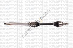 KRAFTVOLL 01010075 ON AKS KOMPLE SAG CONNECT 1,8TDCI 75PS &sol; 90PS &sol; 110PS 02>13 (DIS FREZE:25, IC FREZE:26, UZUNLUK:962MM)  FORD BİNEK AKS MİLİ